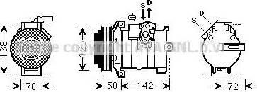 AVA CRK129 - Compressore, Climatizzatore www.autoricambi360.it