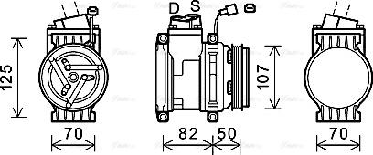 AVA CTK041 - Compressore, Climatizzatore www.autoricambi360.it