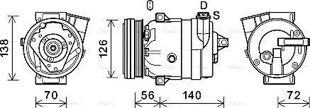 AVA CTK066 - Compressore, Climatizzatore www.autoricambi360.it