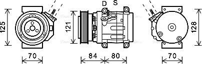 AVA CTK037 - Compressore, Climatizzatore www.autoricambi360.it