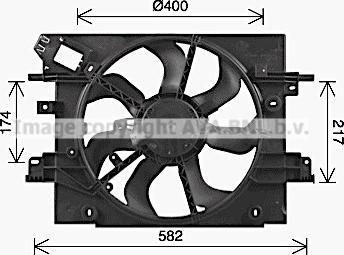 AVA DA7018 - Ventola, Raffreddamento motore www.autoricambi360.it