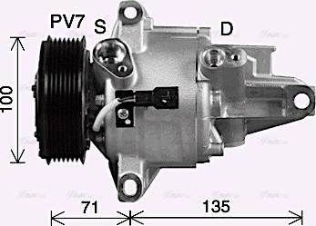 AVA DAK019 - Compressore, Climatizzatore www.autoricambi360.it
