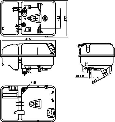 AVA DFT106 - Serbatoio compensazione, Refrigerante www.autoricambi360.it