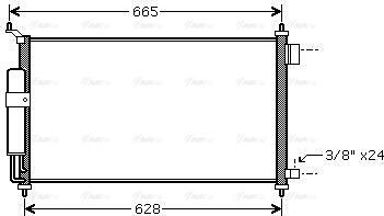 AVA DN5251D - Condensatore, Climatizzatore www.autoricambi360.it