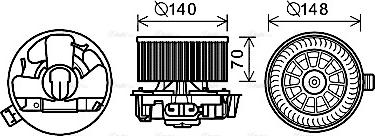AVA DN8383 - Ventilatore abitacolo www.autoricambi360.it