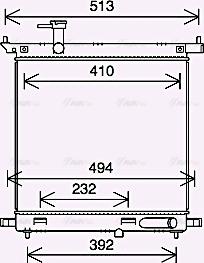 AVA DN2441 - Radiatore, Raffreddamento motore www.autoricambi360.it