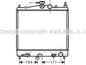 AVA DN 2248 - Radiatore, Raffreddamento motore www.autoricambi360.it