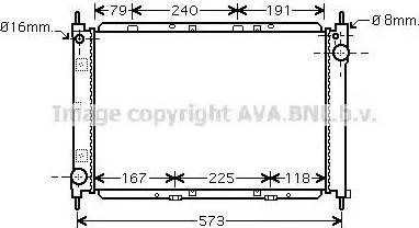 AVA DN2261 - Radiatore, Raffreddamento motore www.autoricambi360.it