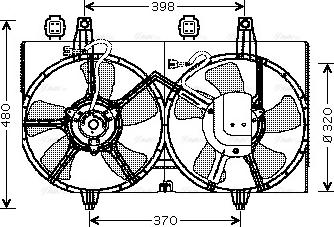 AVA DN 7511 - Ventola, Raffreddamento motore www.autoricambi360.it