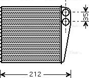 AVA DNA6256 - Scambiatore calore, Riscaldamento abitacolo www.autoricambi360.it