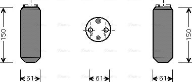 AVA DN D255 - Essiccatore, Climatizzatore www.autoricambi360.it