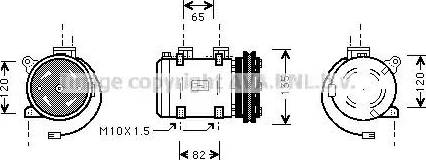 AVA DN K192 - Compressore, Climatizzatore www.autoricambi360.it