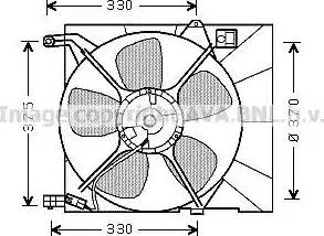 AVA DW 7516 - Ventola, Raffreddamento motore www.autoricambi360.it