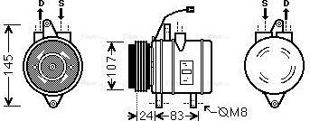 AVA DWAK096 - Compressore, Climatizzatore www.autoricambi360.it