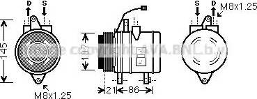 AVA DWK079 - Compressore, Climatizzatore www.autoricambi360.it