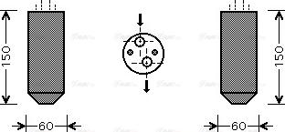 AVA DW D078 - Essiccatore, Climatizzatore www.autoricambi360.it
