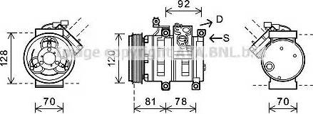 AVA DWK099 - Compressore, Climatizzatore www.autoricambi360.it