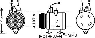 AVA DW K096 - Compressore, Climatizzatore www.autoricambi360.it