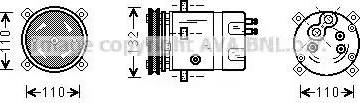 AVA DW K019 - Compressore, Climatizzatore www.autoricambi360.it