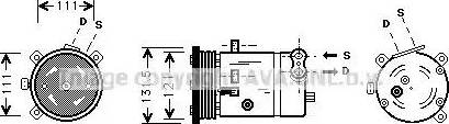 AVA DW K038 - Compressore, Climatizzatore www.autoricambi360.it