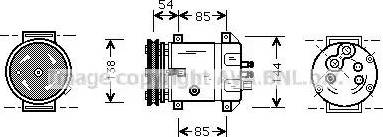 AVA DW K020 - Compressore, Climatizzatore www.autoricambi360.it
