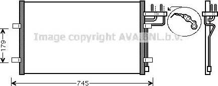 AVA FD 5367 - Condensatore, Climatizzatore www.autoricambi360.it