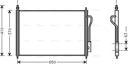 AVA FD 5268 - Condensatore, Climatizzatore www.autoricambi360.it