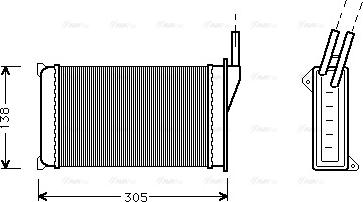 AVA FD 6093 - Scambiatore calore, Riscaldamento abitacolo www.autoricambi360.it