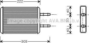 AVA FD6355 - Scambiatore calore, Riscaldamento abitacolo www.autoricambi360.it