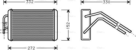 AVA FD 6291 - Scambiatore calore, Riscaldamento abitacolo www.autoricambi360.it