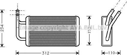 AVA FD6215 - Scambiatore calore, Riscaldamento abitacolo www.autoricambi360.it