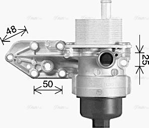 AVA FD3669H - Radiatore olio, Olio motore www.autoricambi360.it