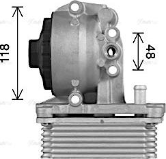 AVA FD3623H - Radiatore olio, Olio motore www.autoricambi360.it