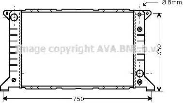 AVA FD 2166 - Radiatore, Raffreddamento motore www.autoricambi360.it