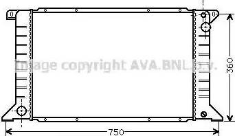 AVA FD 2170 - Radiatore, Raffreddamento motore www.autoricambi360.it