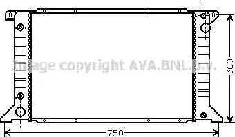 AVA FD 2200 - Radiatore, Raffreddamento motore www.autoricambi360.it