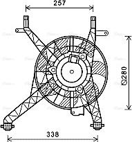 AVA FD7558 - Ventola, Raffreddamento motore www.autoricambi360.it