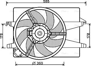 AVA FD 7553 - Ventola, Raffreddamento motore www.autoricambi360.it