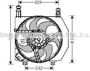 AVA FD 7522 - Ventola, Raffreddamento motore www.autoricambi360.it
