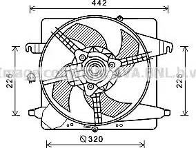 AVA FD7575 - Ventola, Raffreddamento motore www.autoricambi360.it