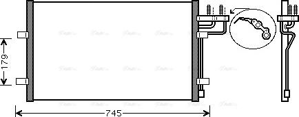 AVA FDA5367 - Condensatore, Climatizzatore www.autoricambi360.it