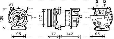 AVA FDAK469 - Compressore, Climatizzatore www.autoricambi360.it
