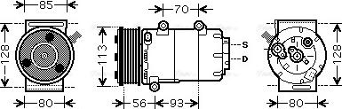AVA FDAK416 - Compressore, Climatizzatore www.autoricambi360.it