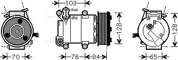 AVA FDAK418 - Compressore, Climatizzatore www.autoricambi360.it