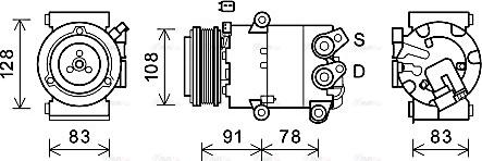 AVA FDAK621 - Compressore, Climatizzatore www.autoricambi360.it
