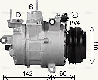 AVA FDAK670 - Compressore, Climatizzatore www.autoricambi360.it