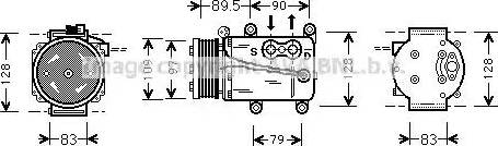 AVA FD K082 - Compressore, Climatizzatore www.autoricambi360.it