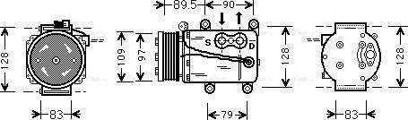 AVA FDAK082 - Compressore, Climatizzatore www.autoricambi360.it