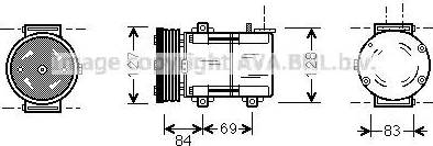 AVA FDK167 - Compressore, Climatizzatore www.autoricambi360.it