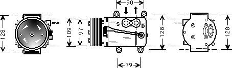 AVA FDAK105 - Compressore, Climatizzatore www.autoricambi360.it